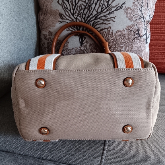 Michael Kors Canvas Varsity Stripe Tote - Picture 10 of 11